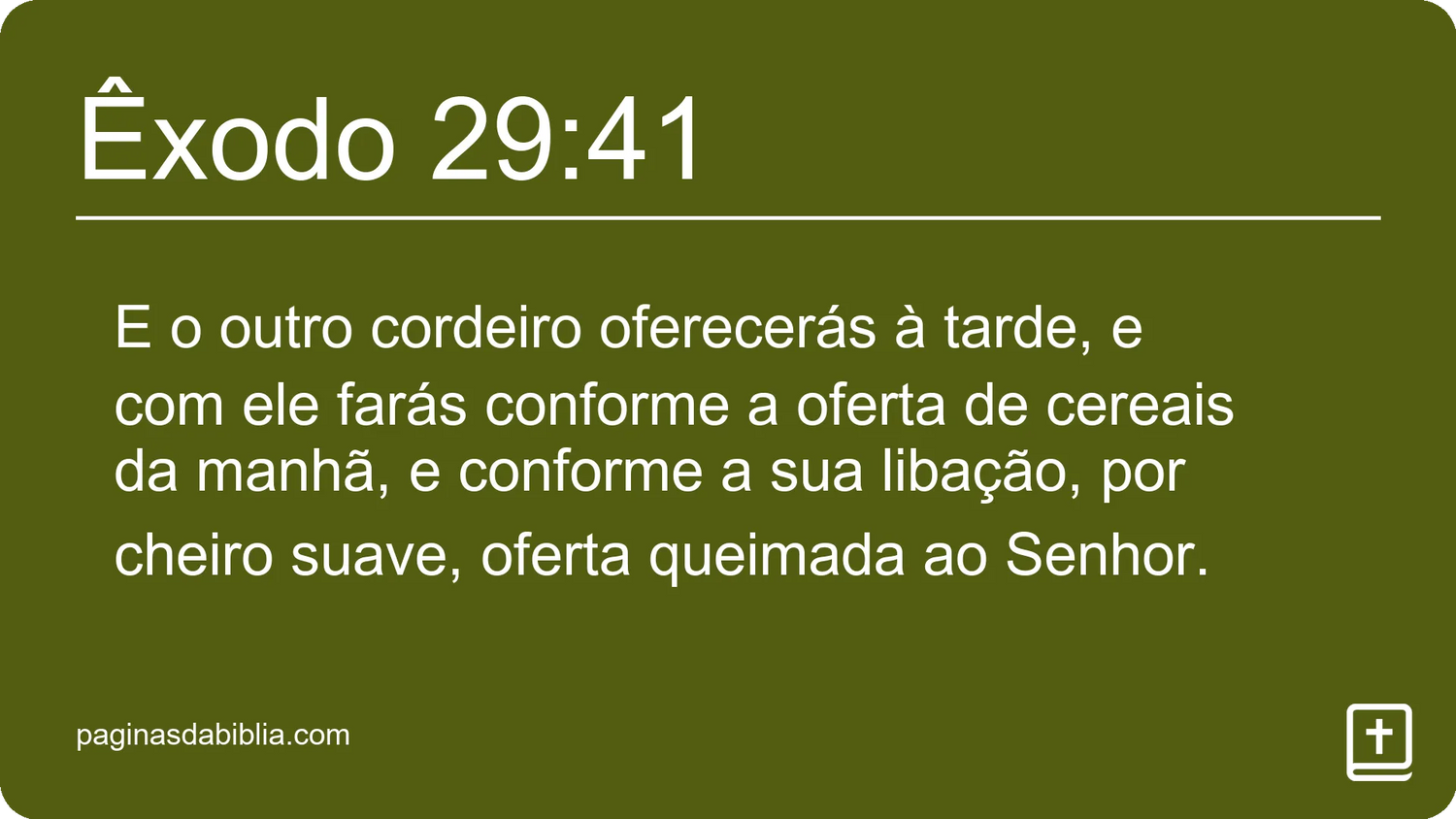 Êxodo 29:41