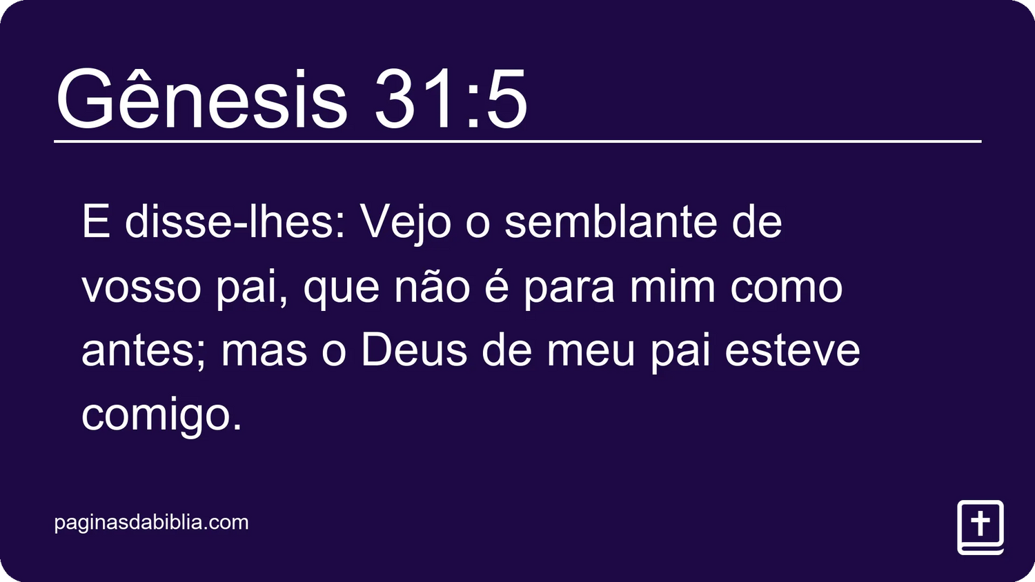 Gênesis 31:5