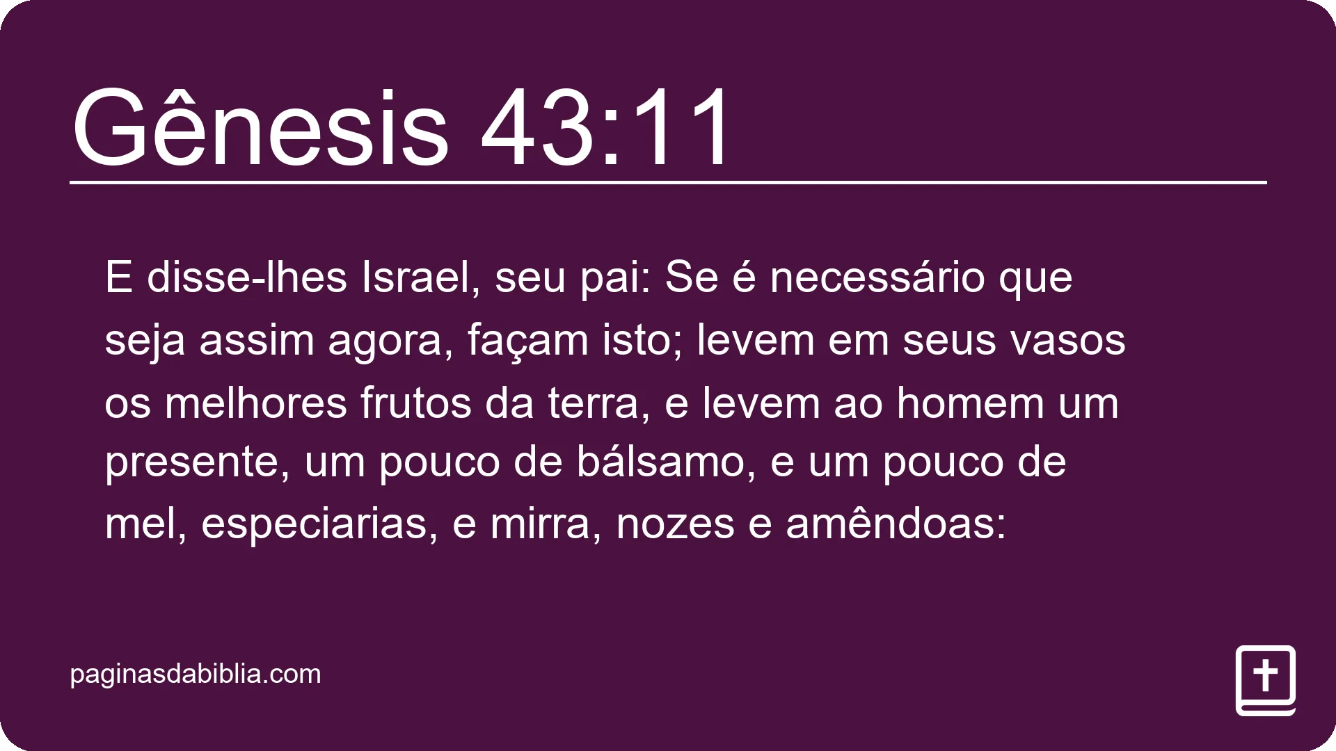 Gênesis 43:11