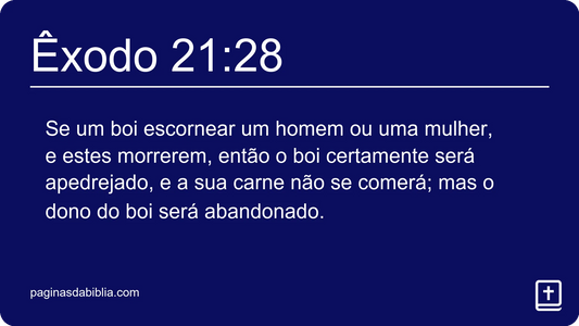 Êxodo 21:28