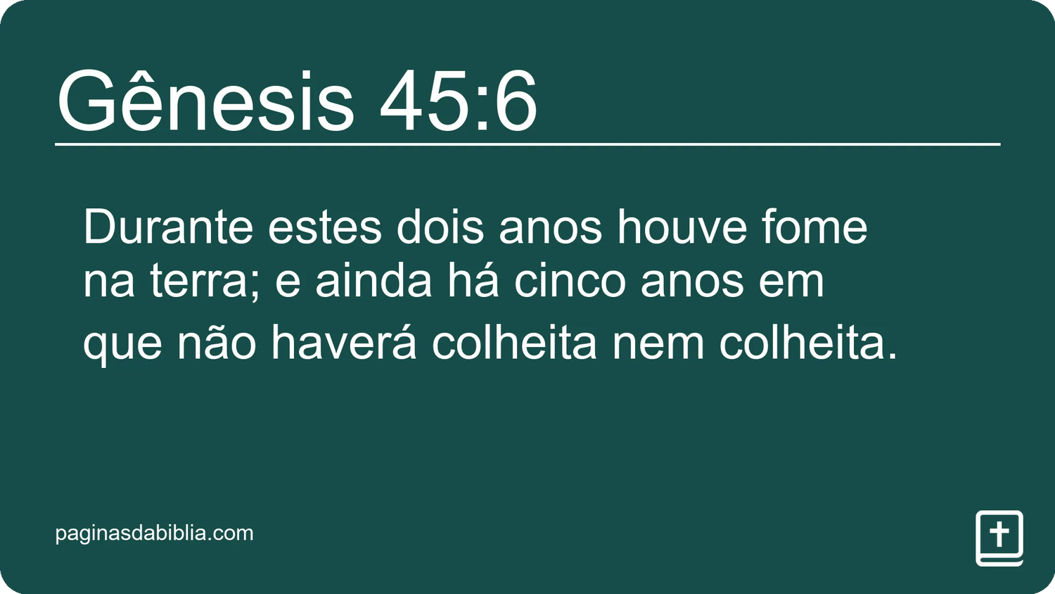 Gênesis 45:6