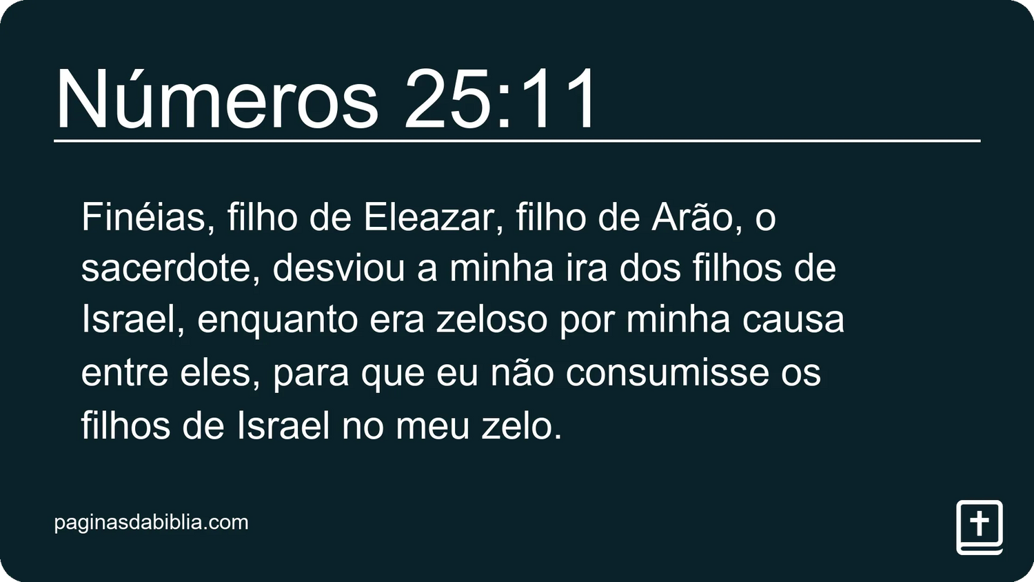 Números 25:11