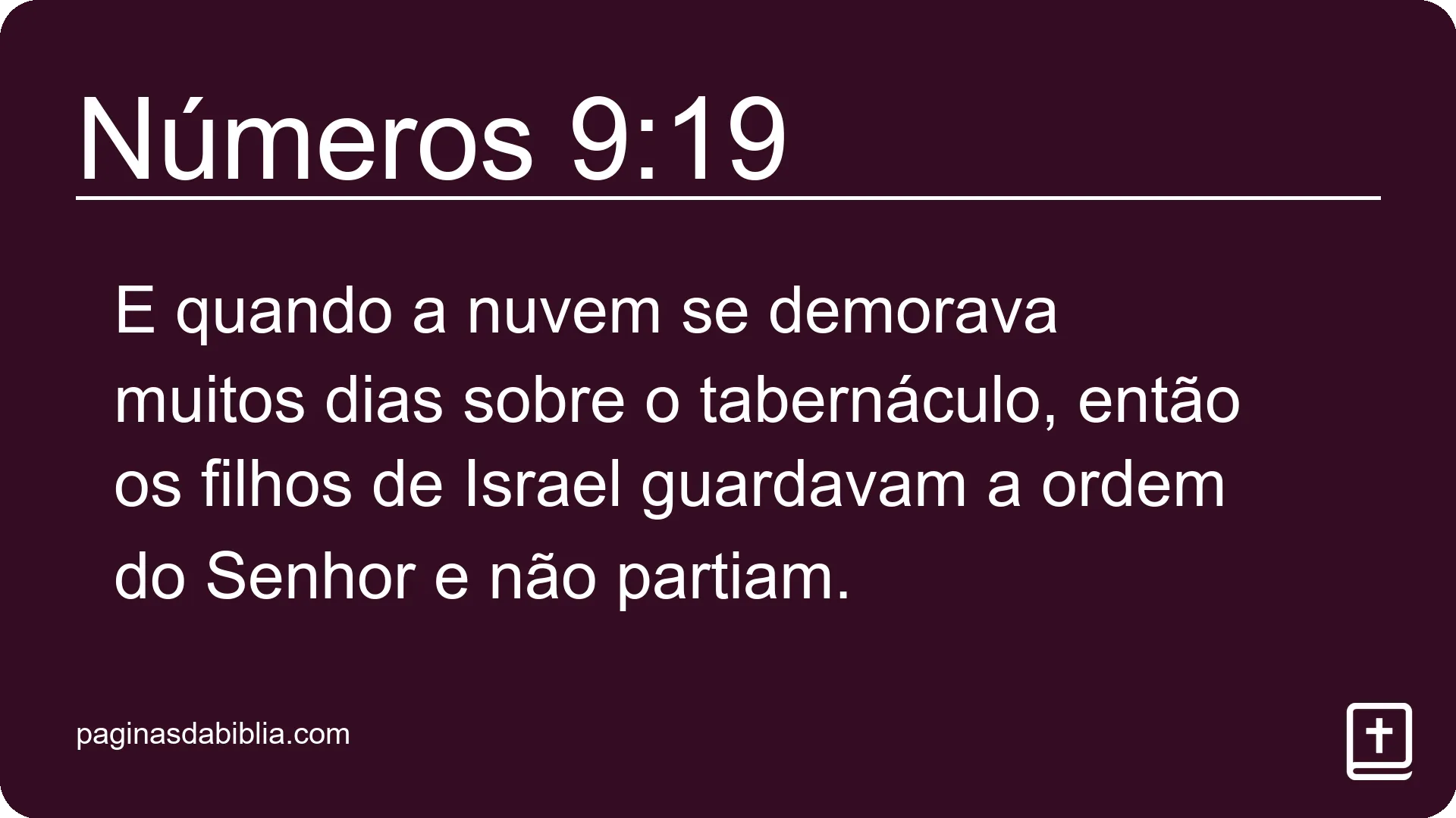 Números 9:19