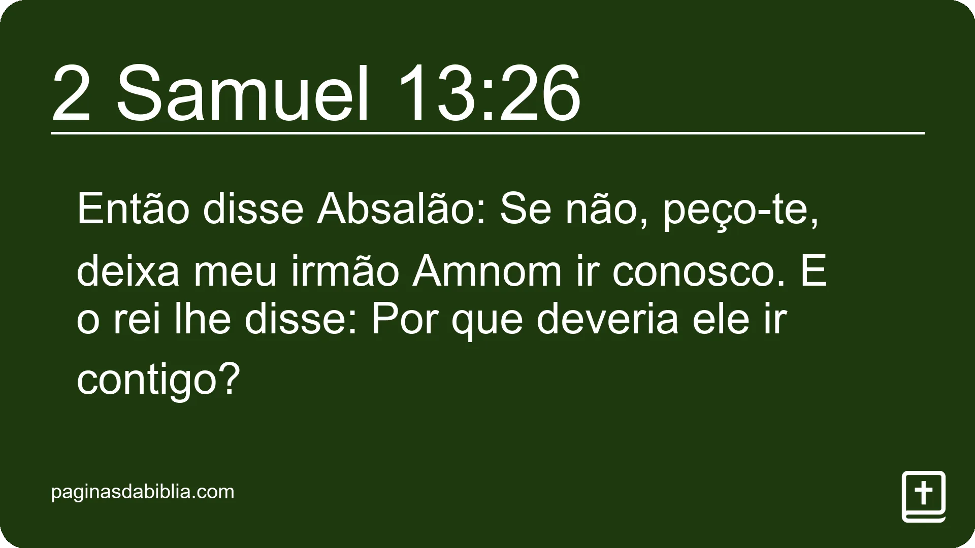 2 Samuel 13:26