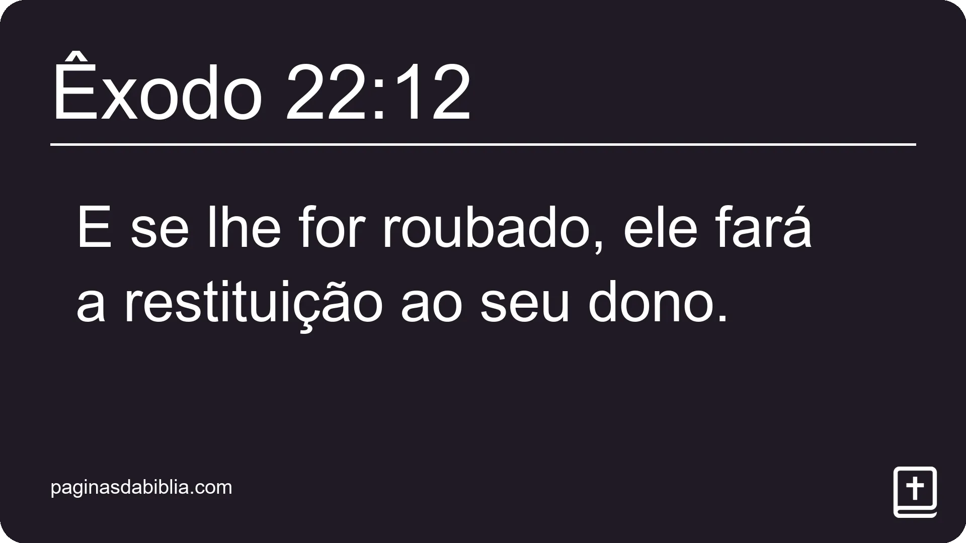 Êxodo 22:12