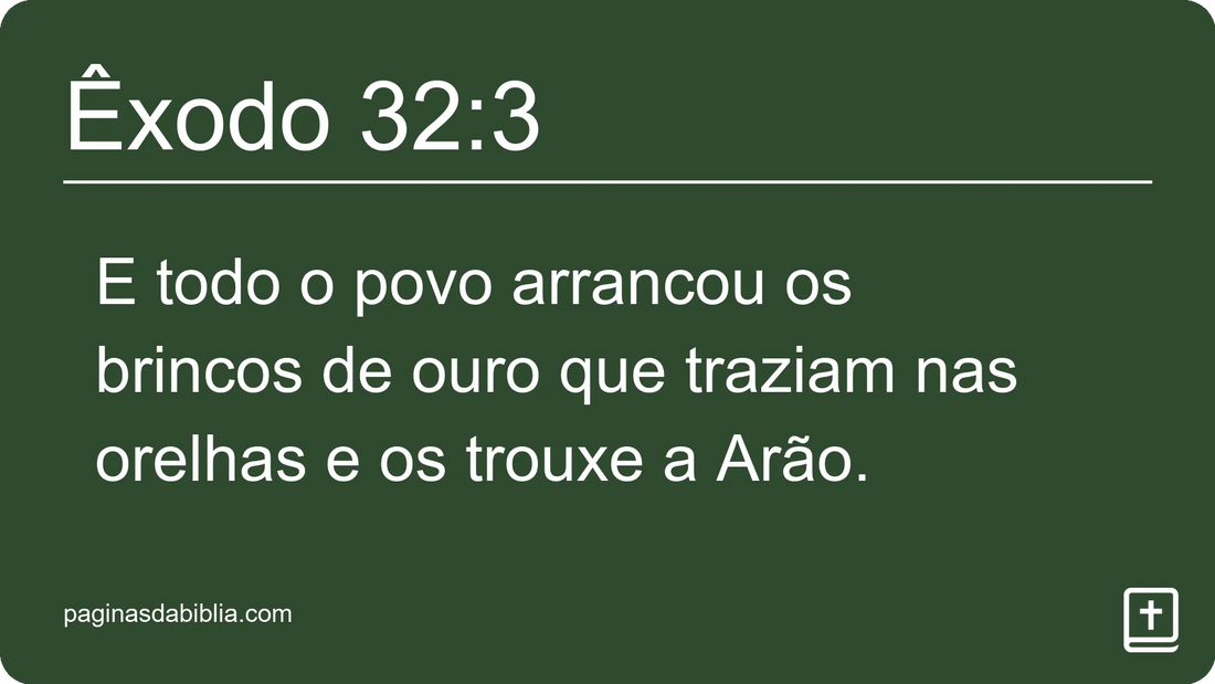 Êxodo 32:3