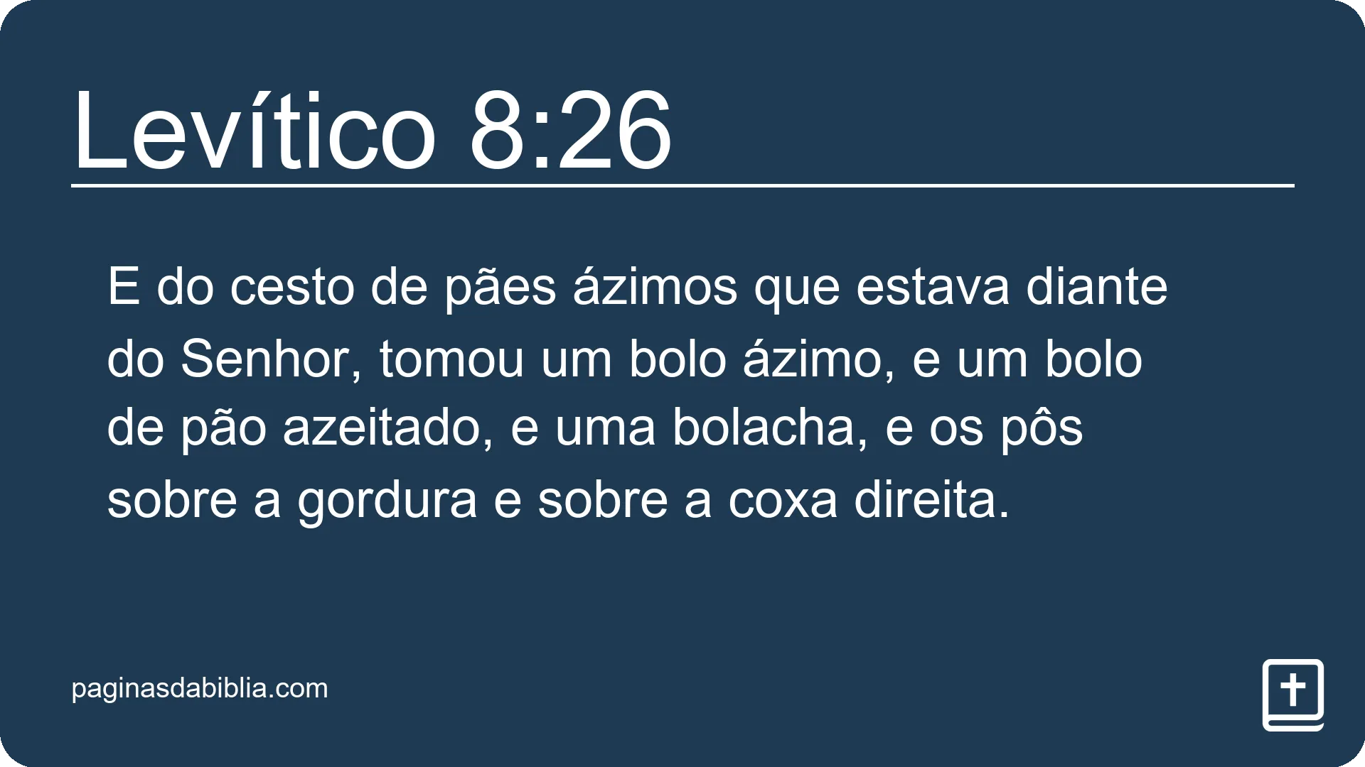 Levítico 8:26