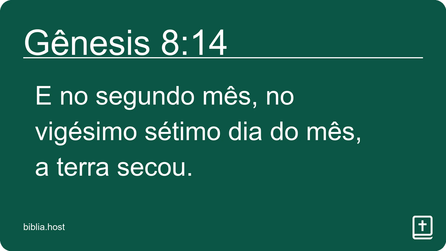 Gênesis 8:14