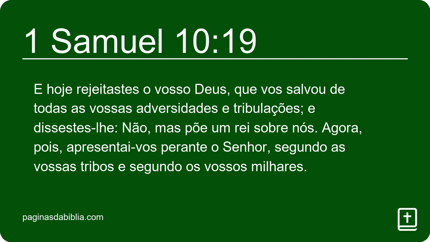 1 Samuel 10:19