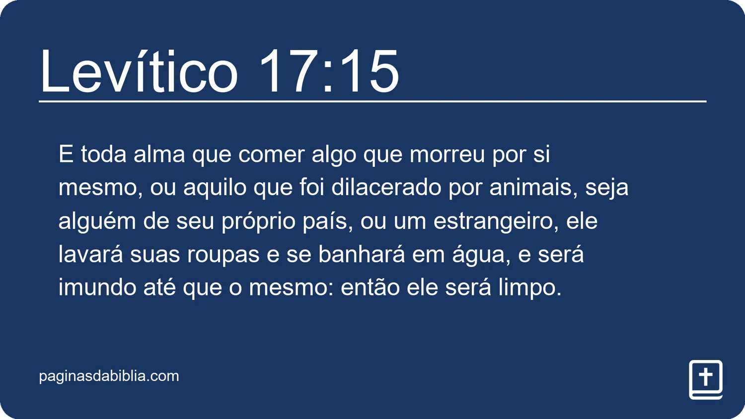 Levítico 17:15