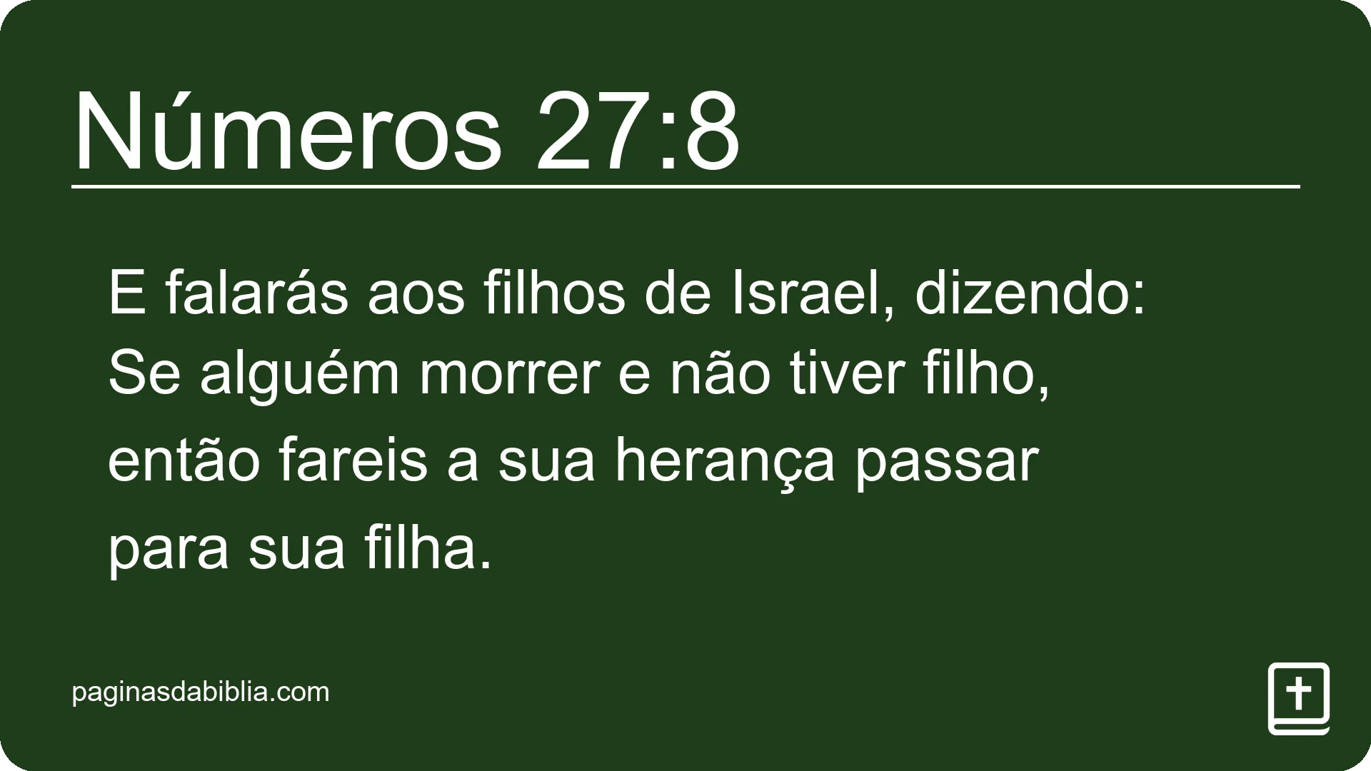 Números 27:8