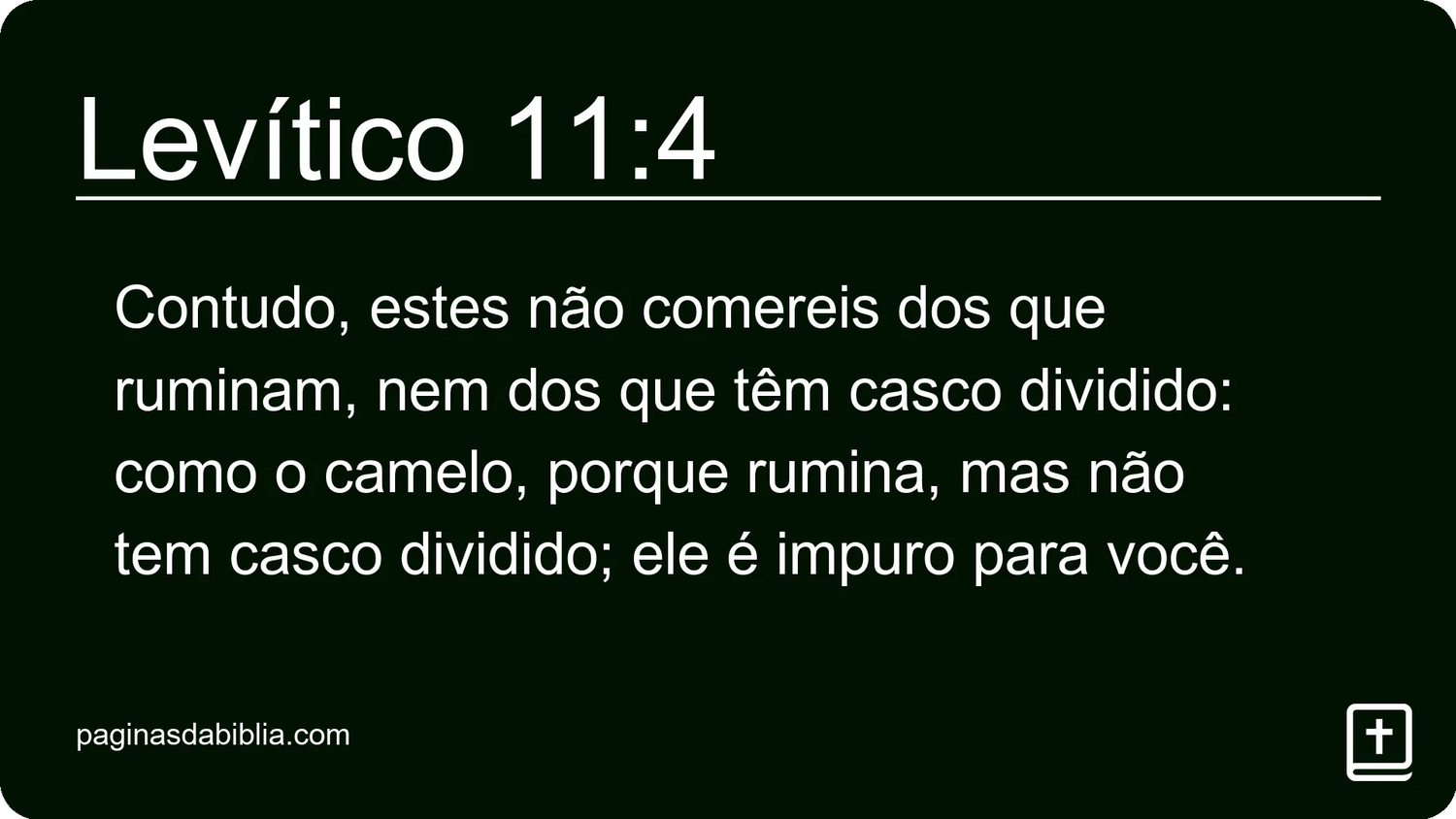 Levítico 11:4