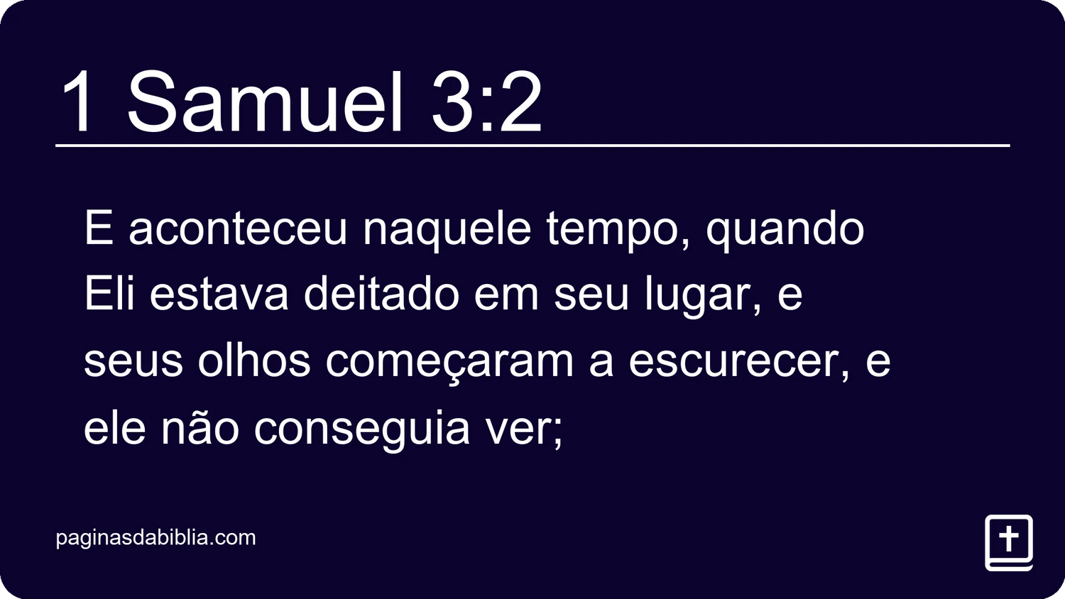 1 Samuel 3:2