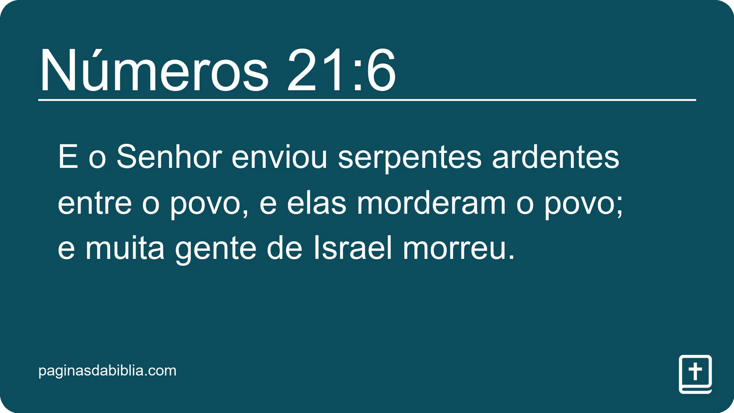 Números 21:6