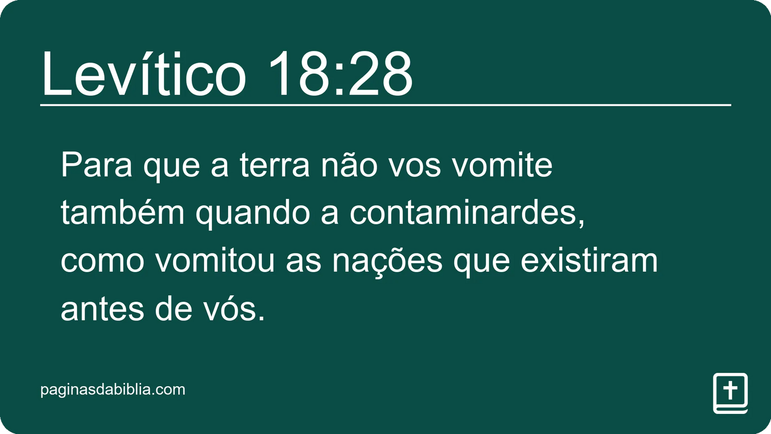 Levítico 18:28