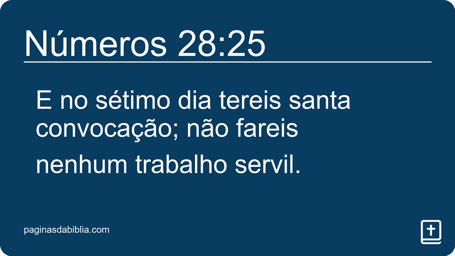 Números 28:25