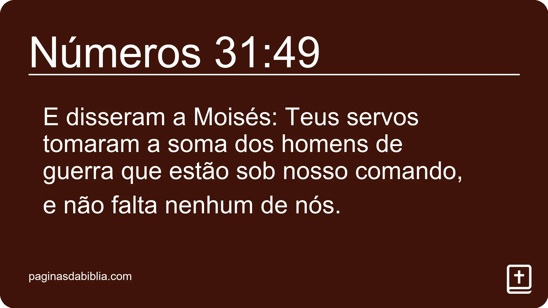 Números 31:49