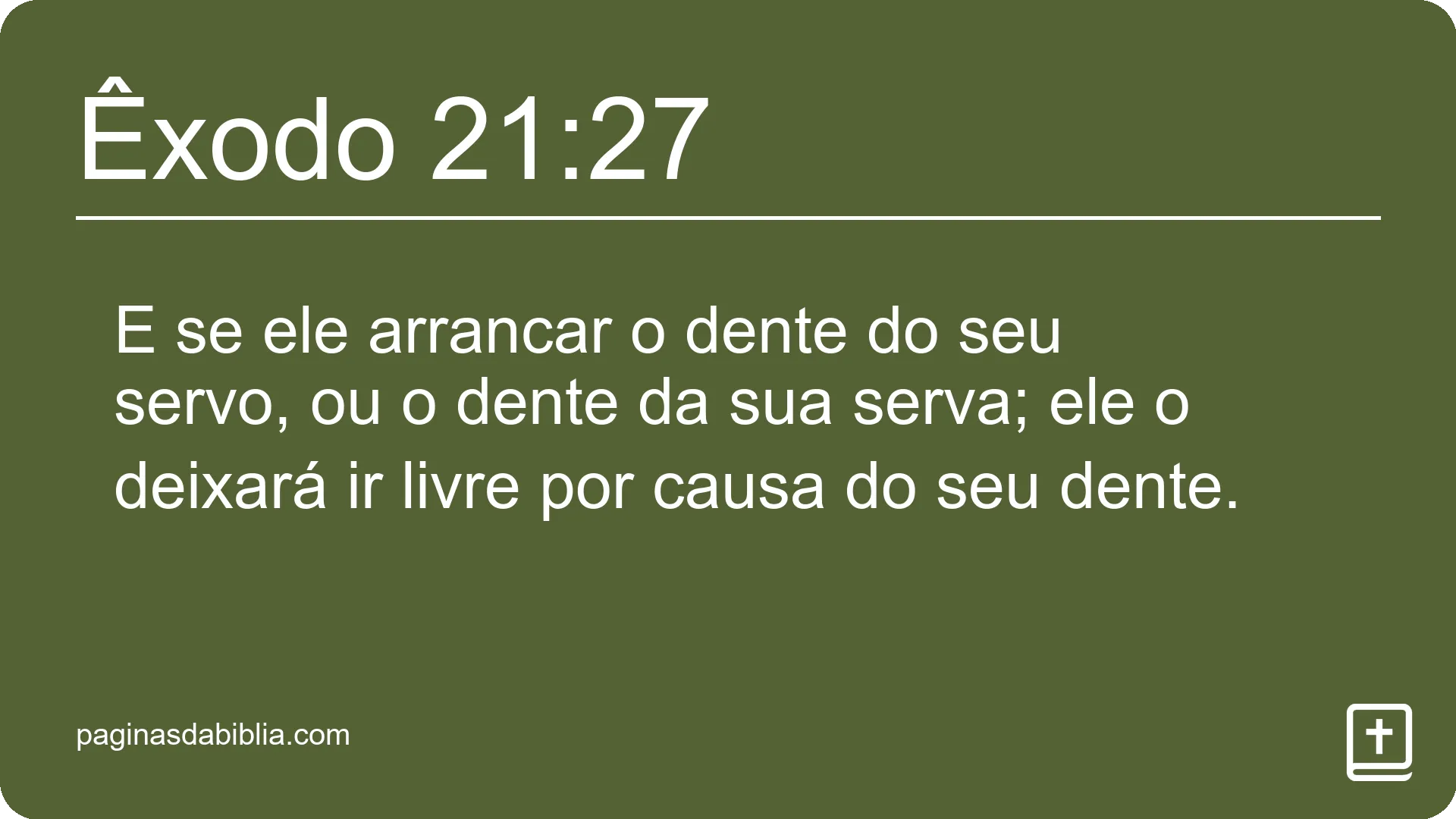 Êxodo 21:27