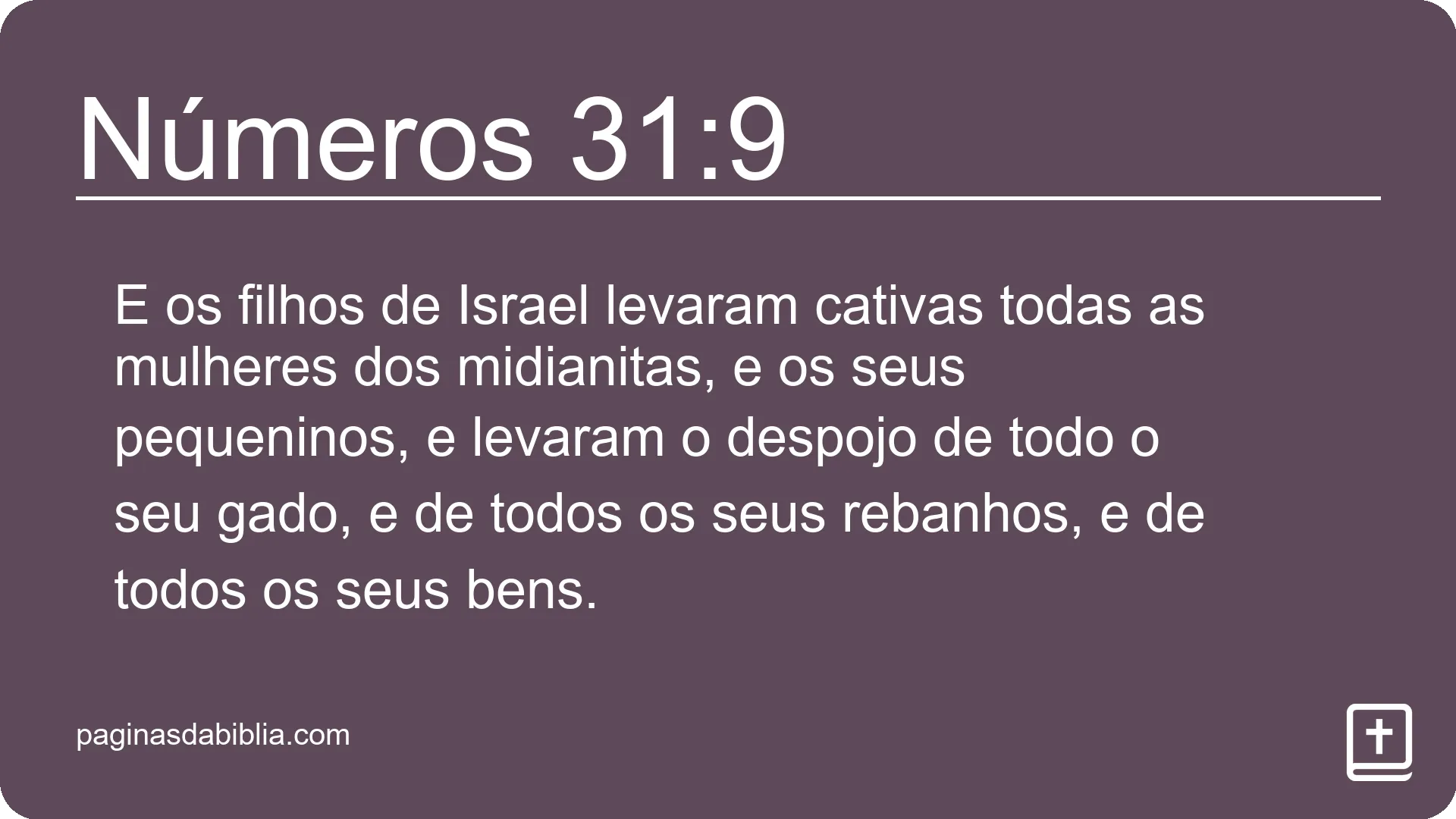 Números 31:9