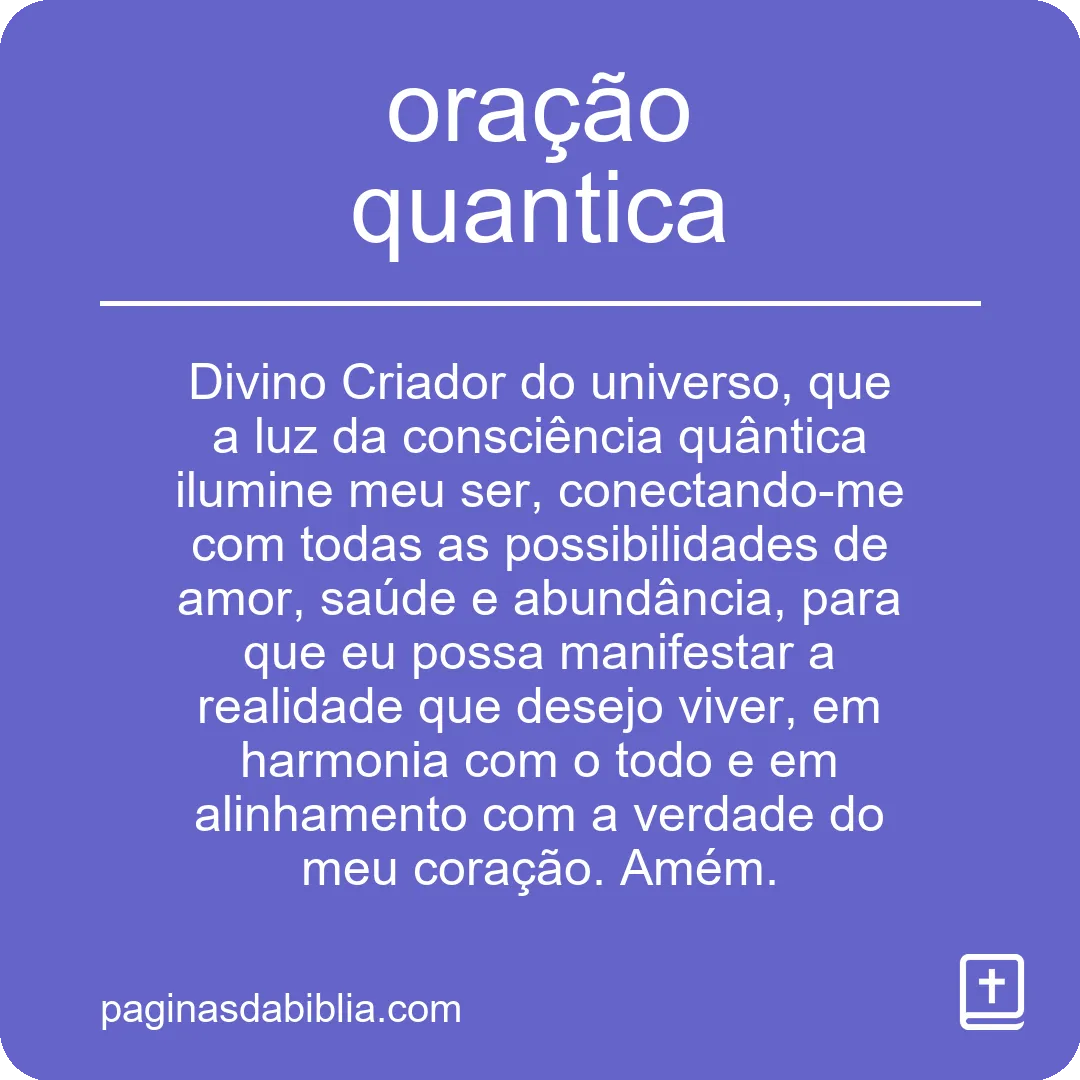 oração quantica