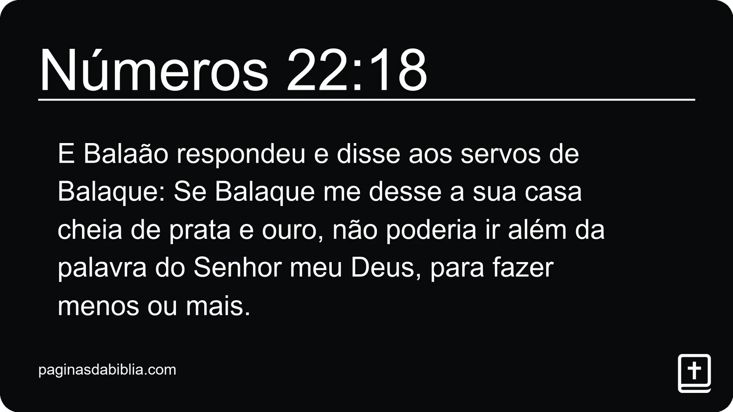 Números 22:18