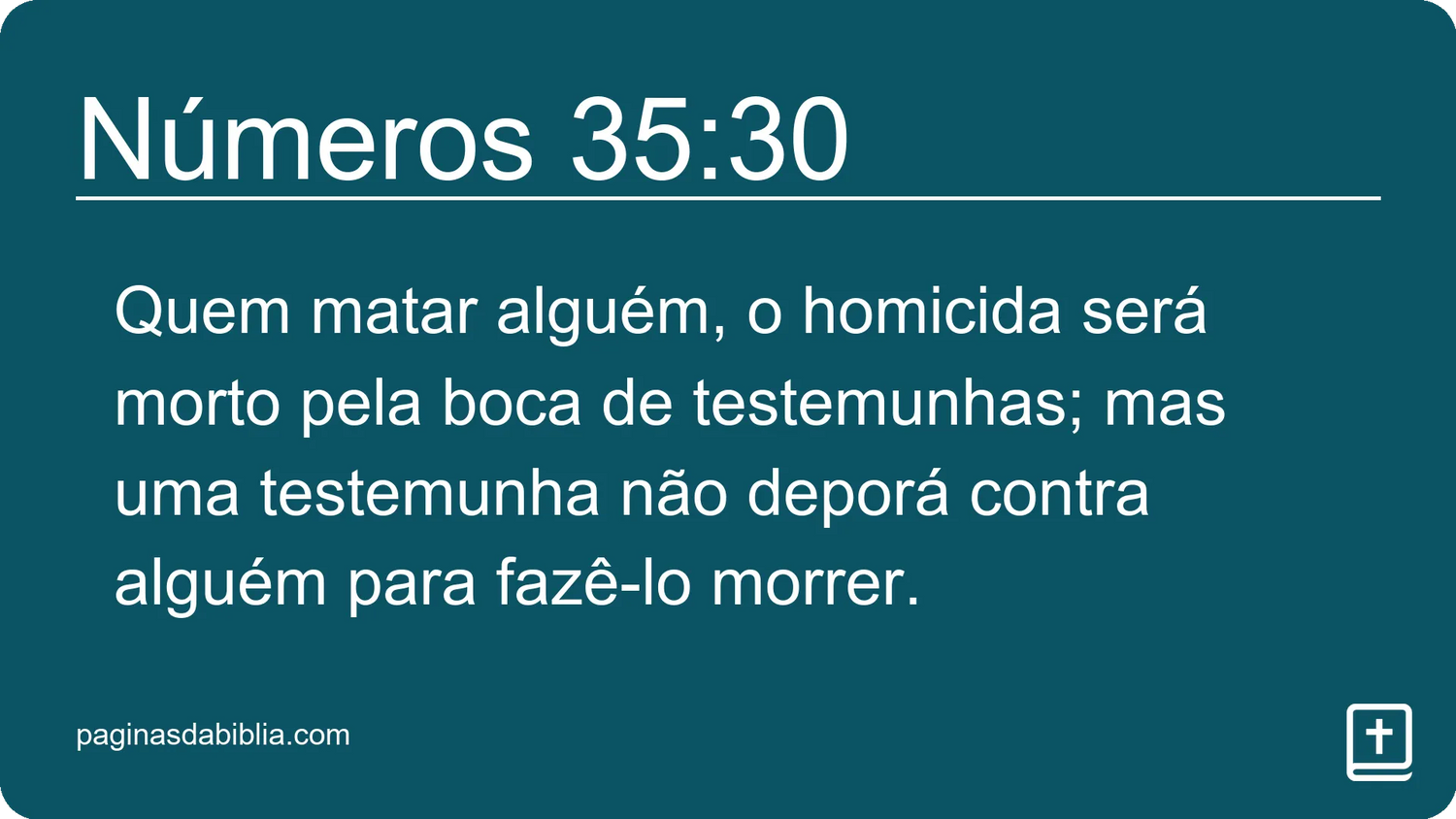 Números 35:30