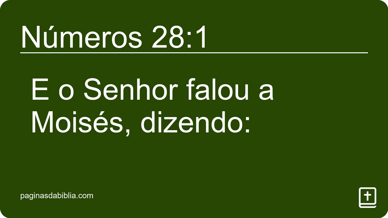 Números 28:1