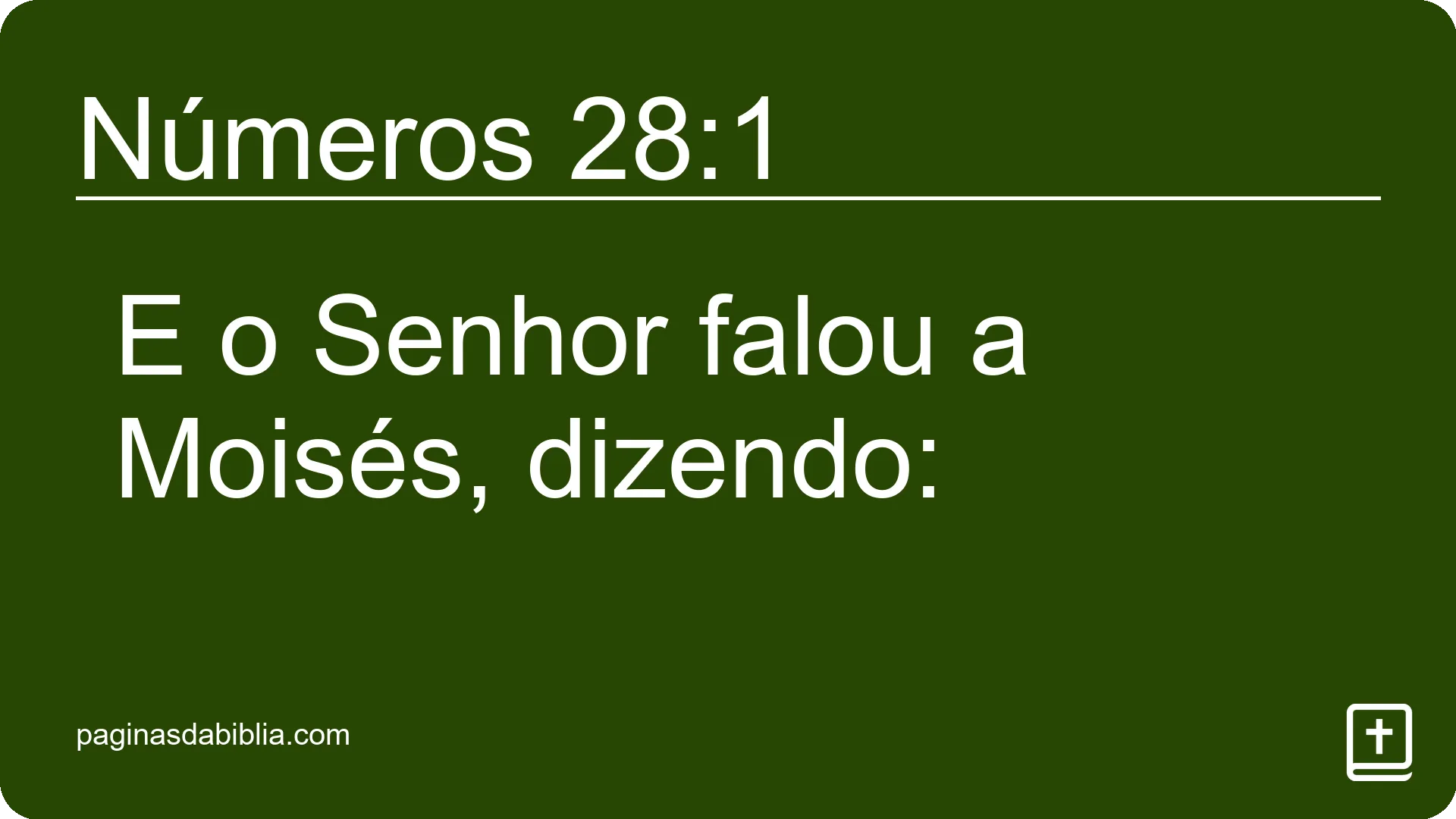 Números 28:1