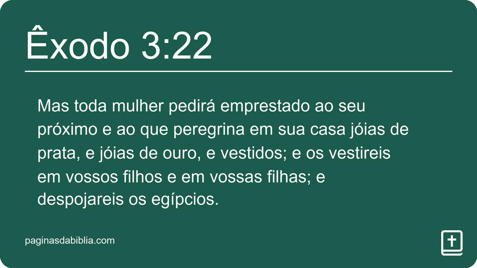 Êxodo 3:22