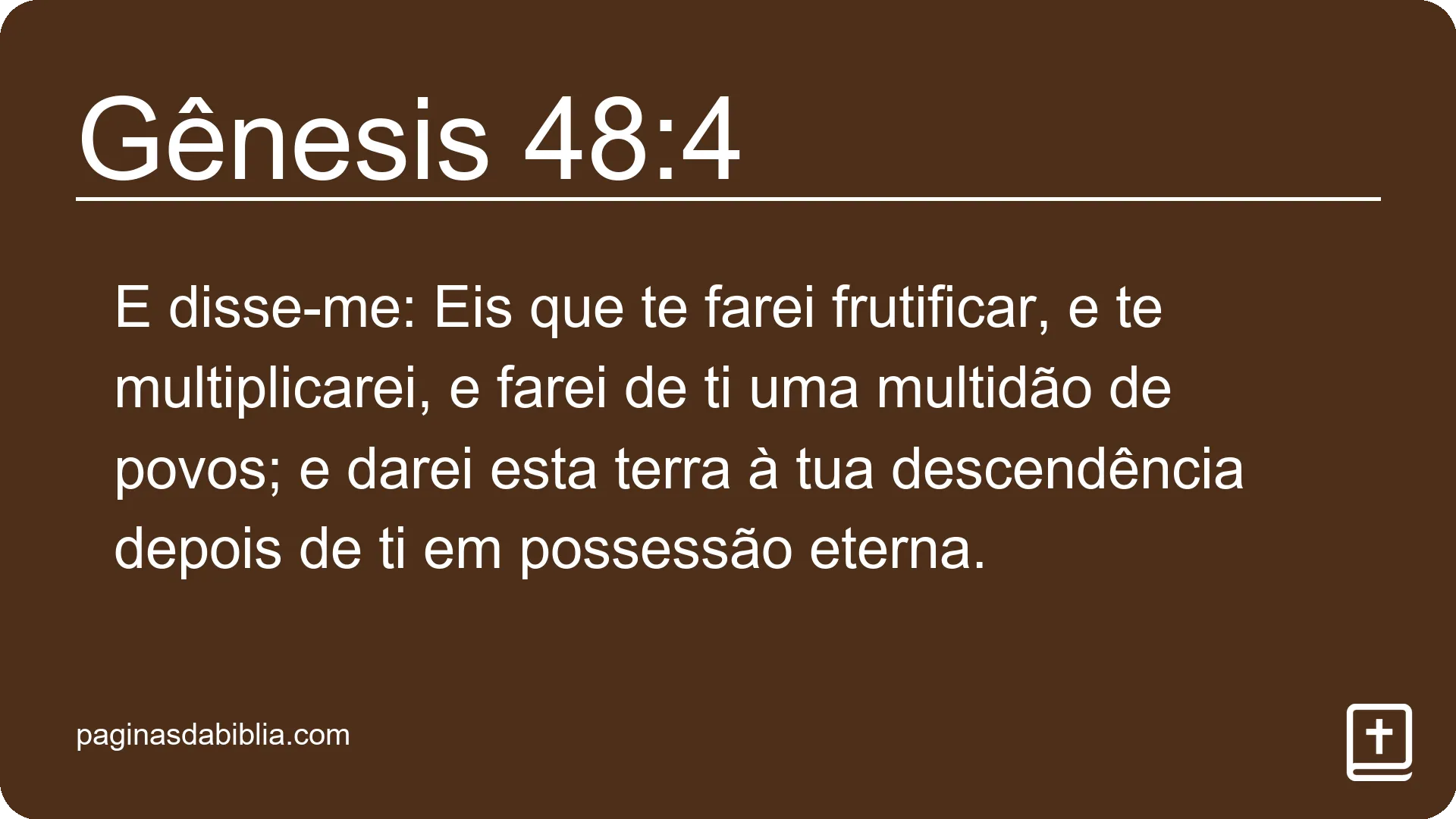 Gênesis 48:4