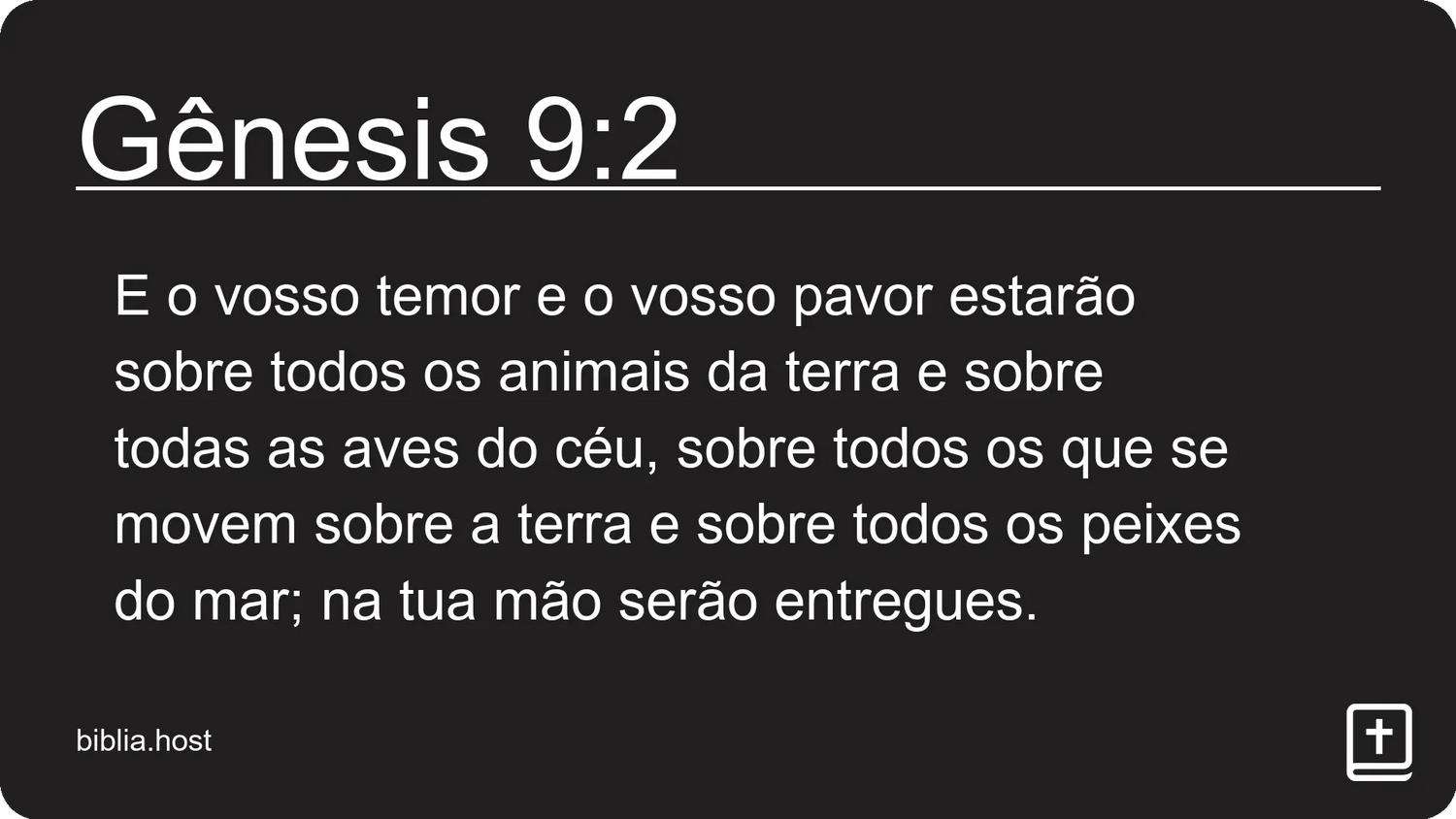 Gênesis 9:2