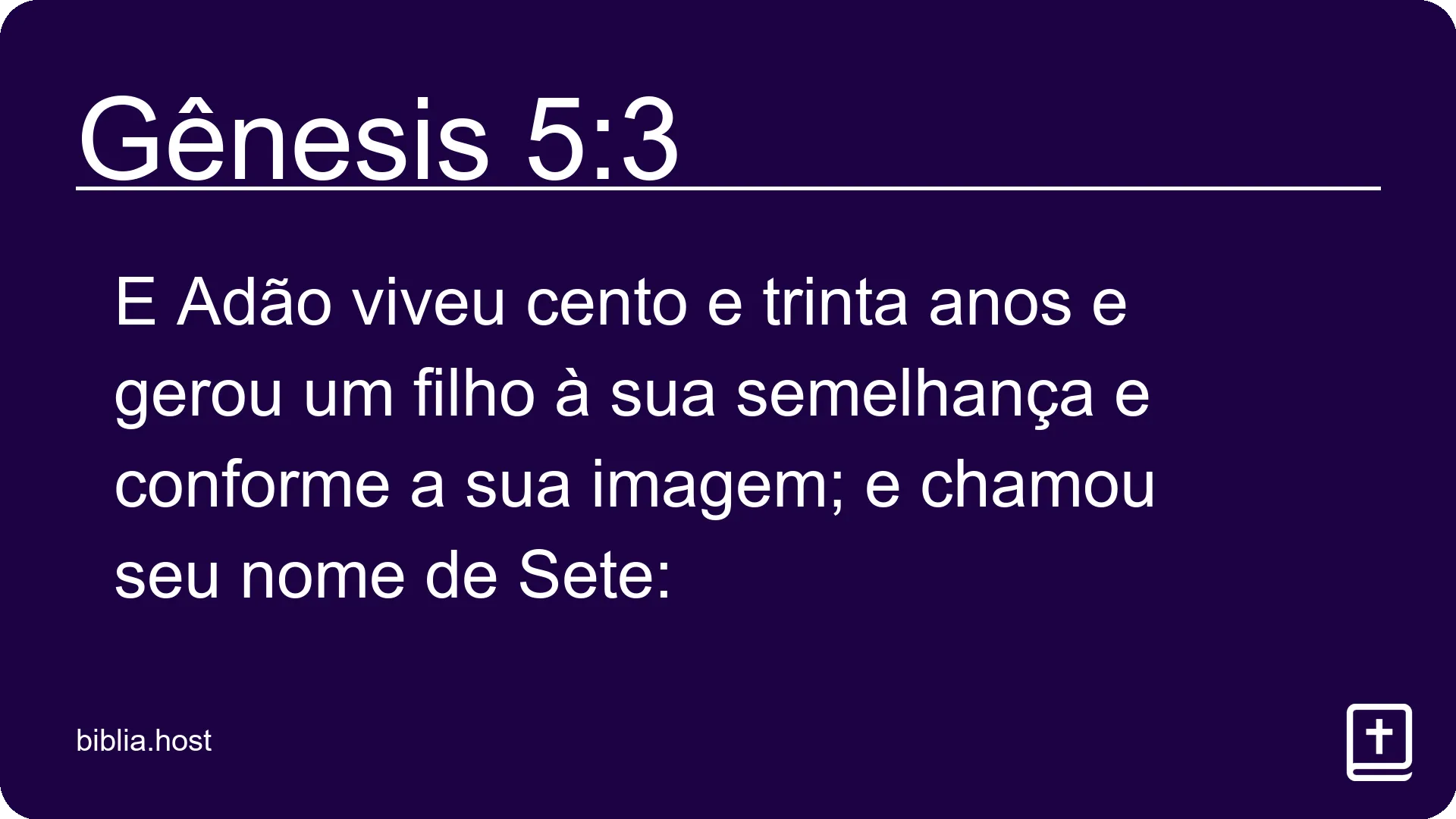 Gênesis 5:3