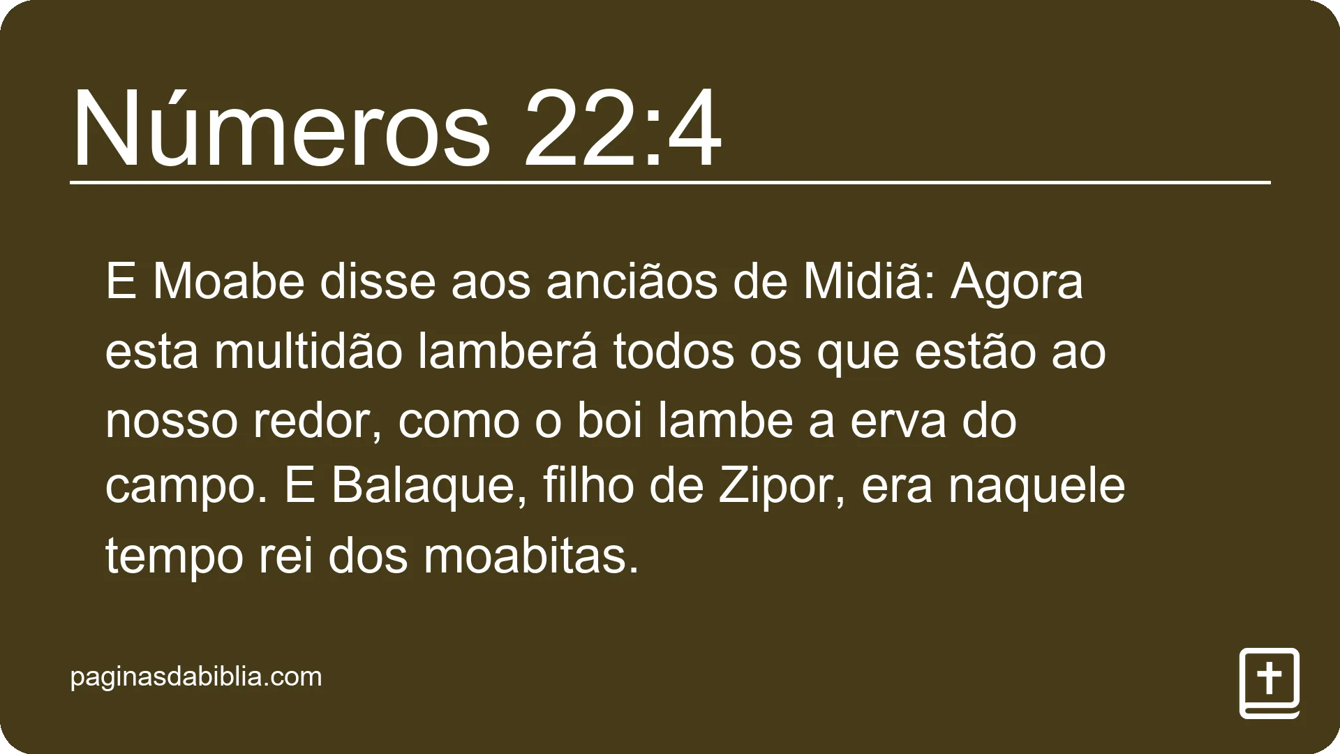 Números 22:4