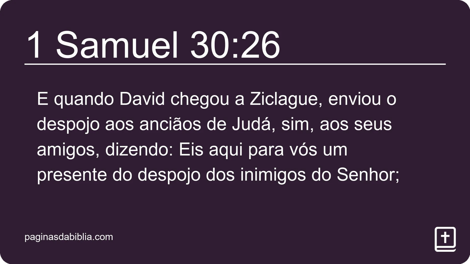 1 Samuel 30:26