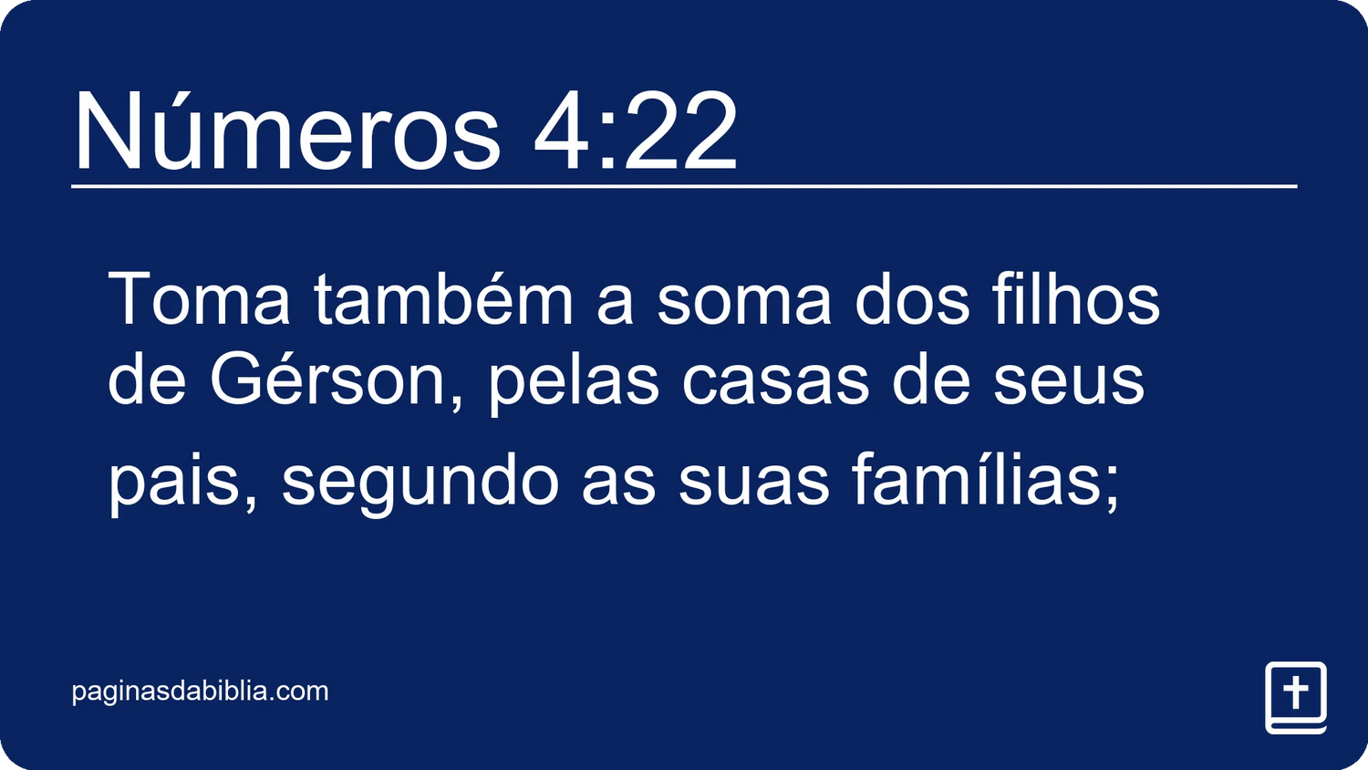 Números 4:22