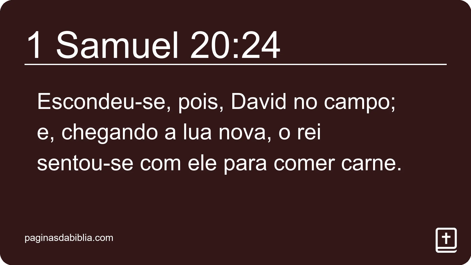 1 Samuel 20:24