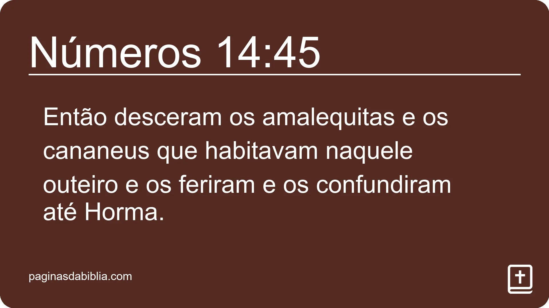 Números 14:45