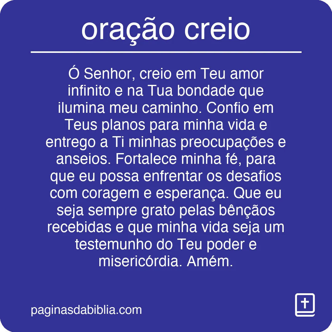 oração creio