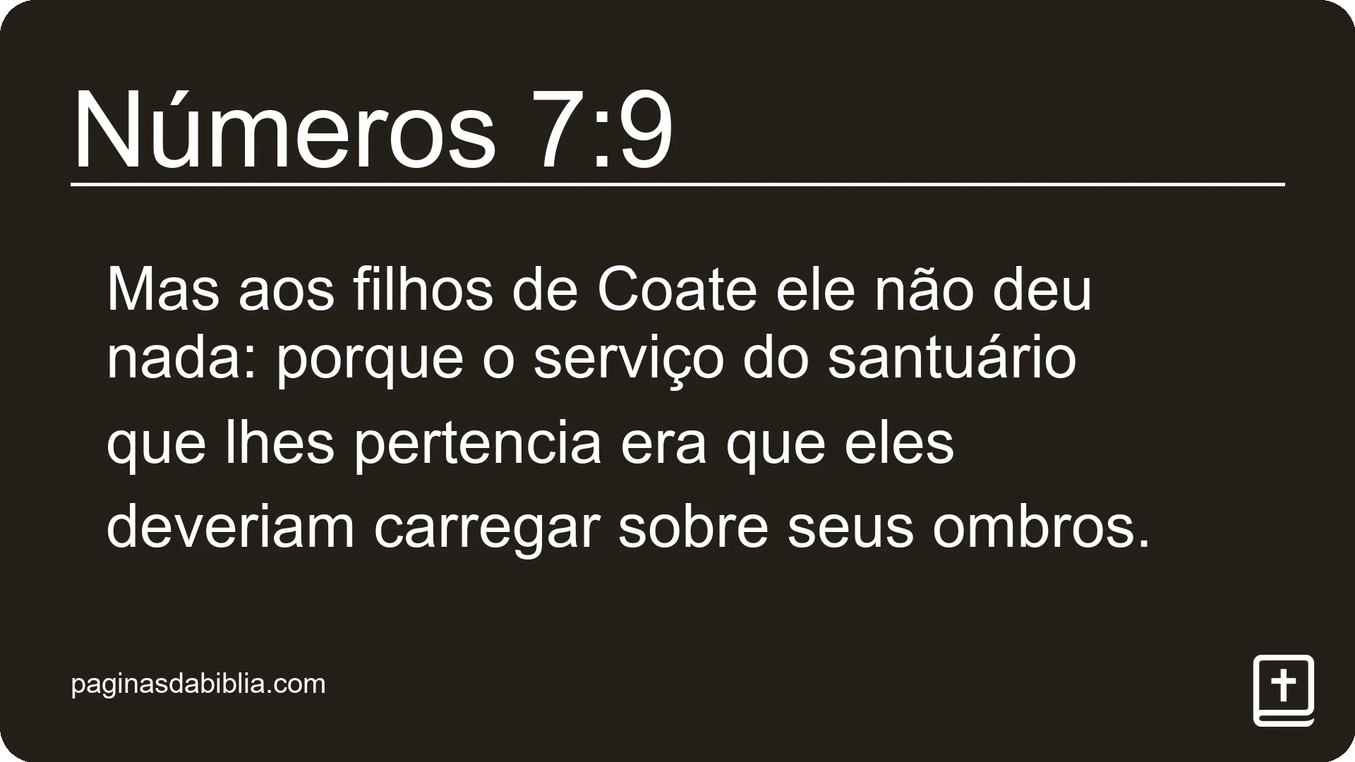 Números 7:9