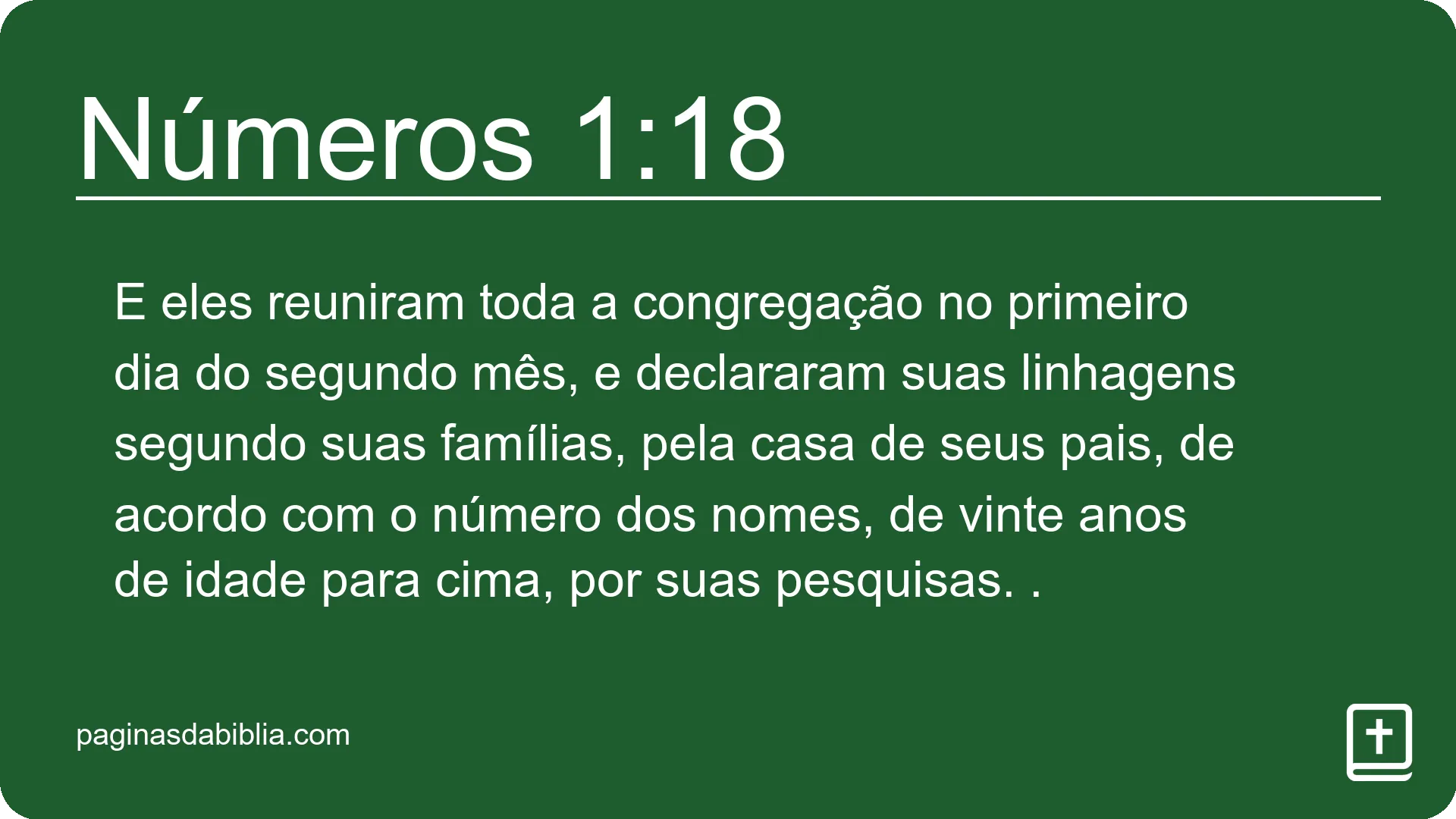 Números 1:18