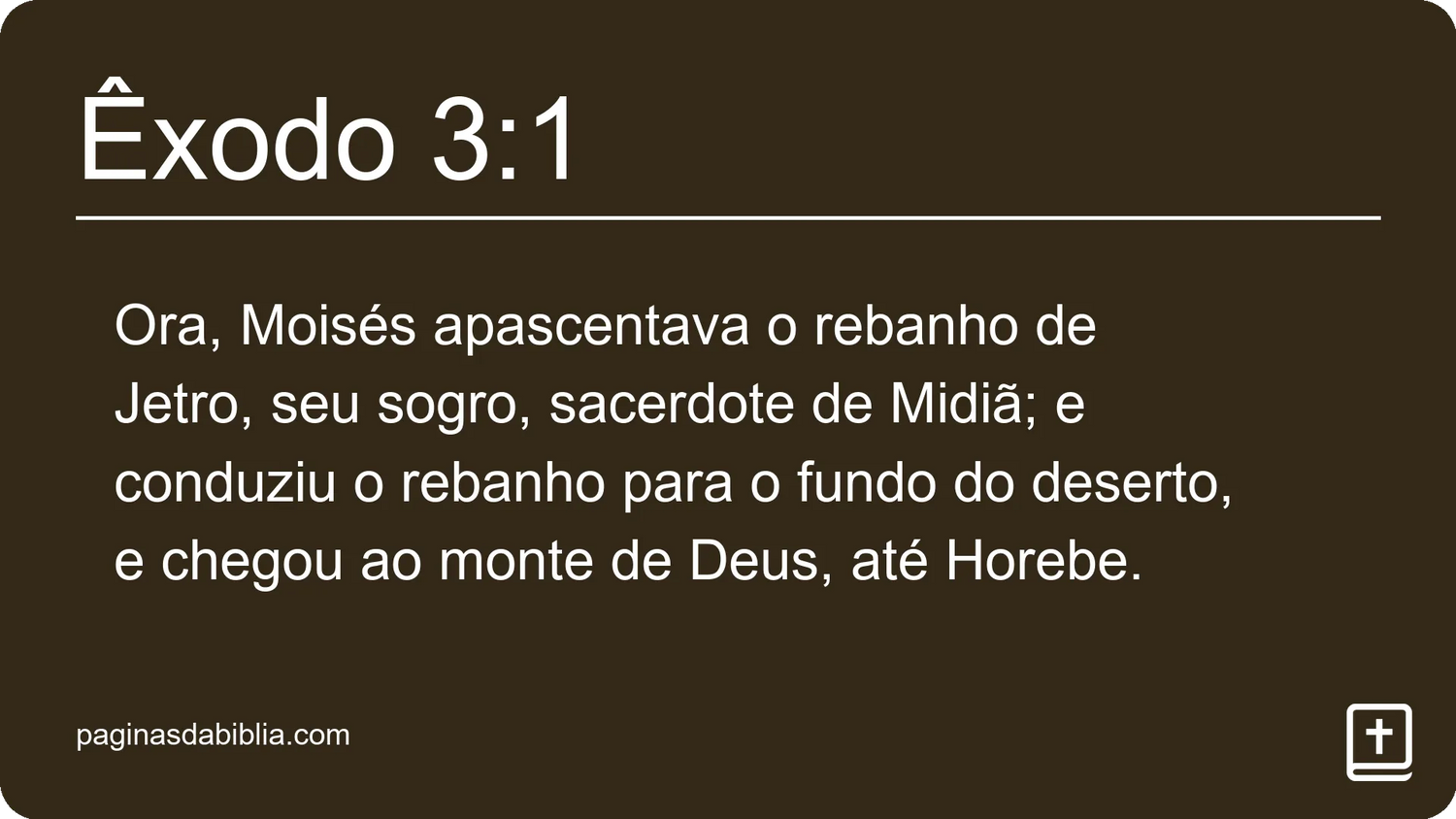 Êxodo 3:1