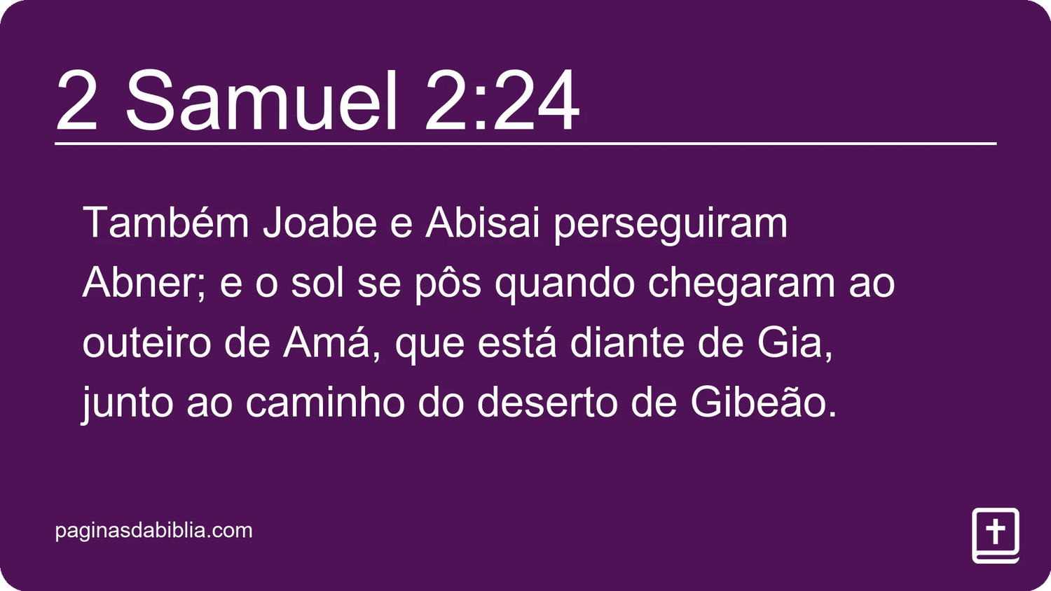 2 Samuel 2:24