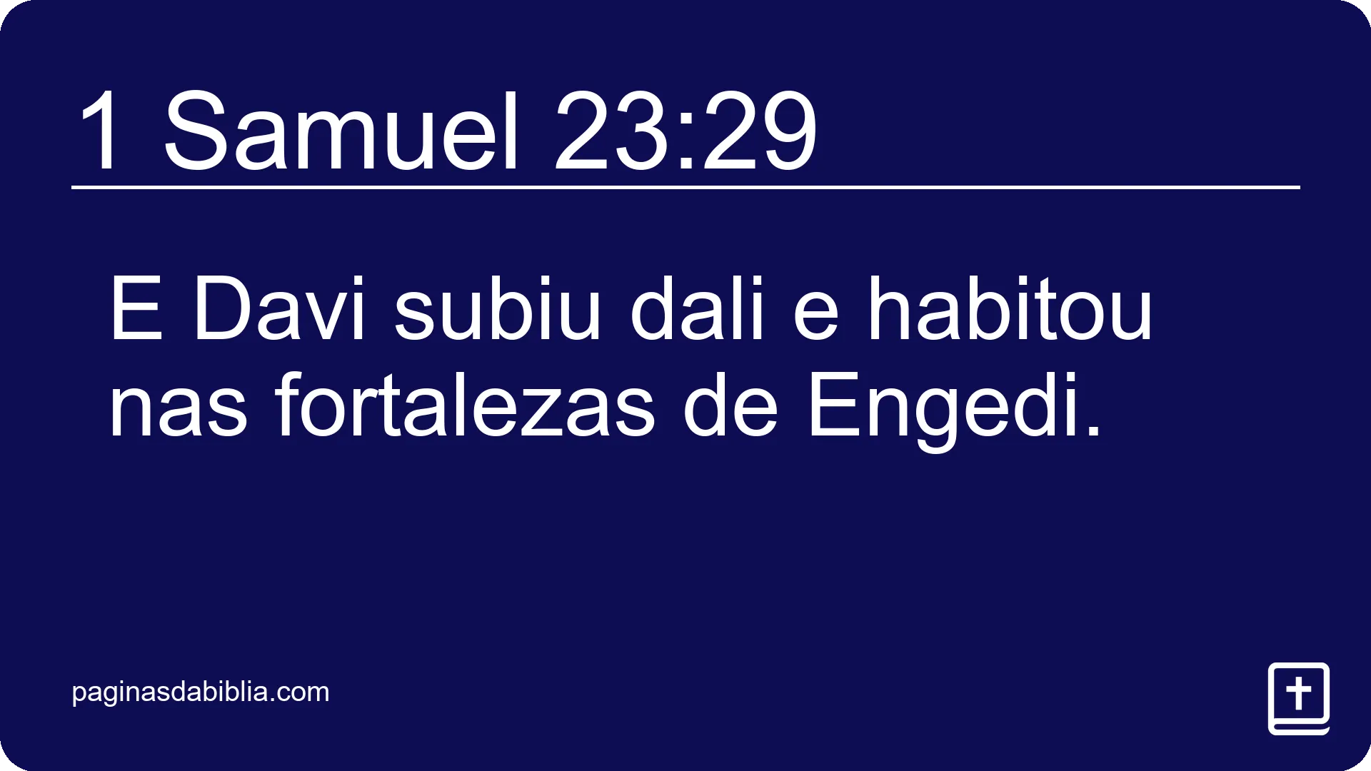 1 Samuel 23:29