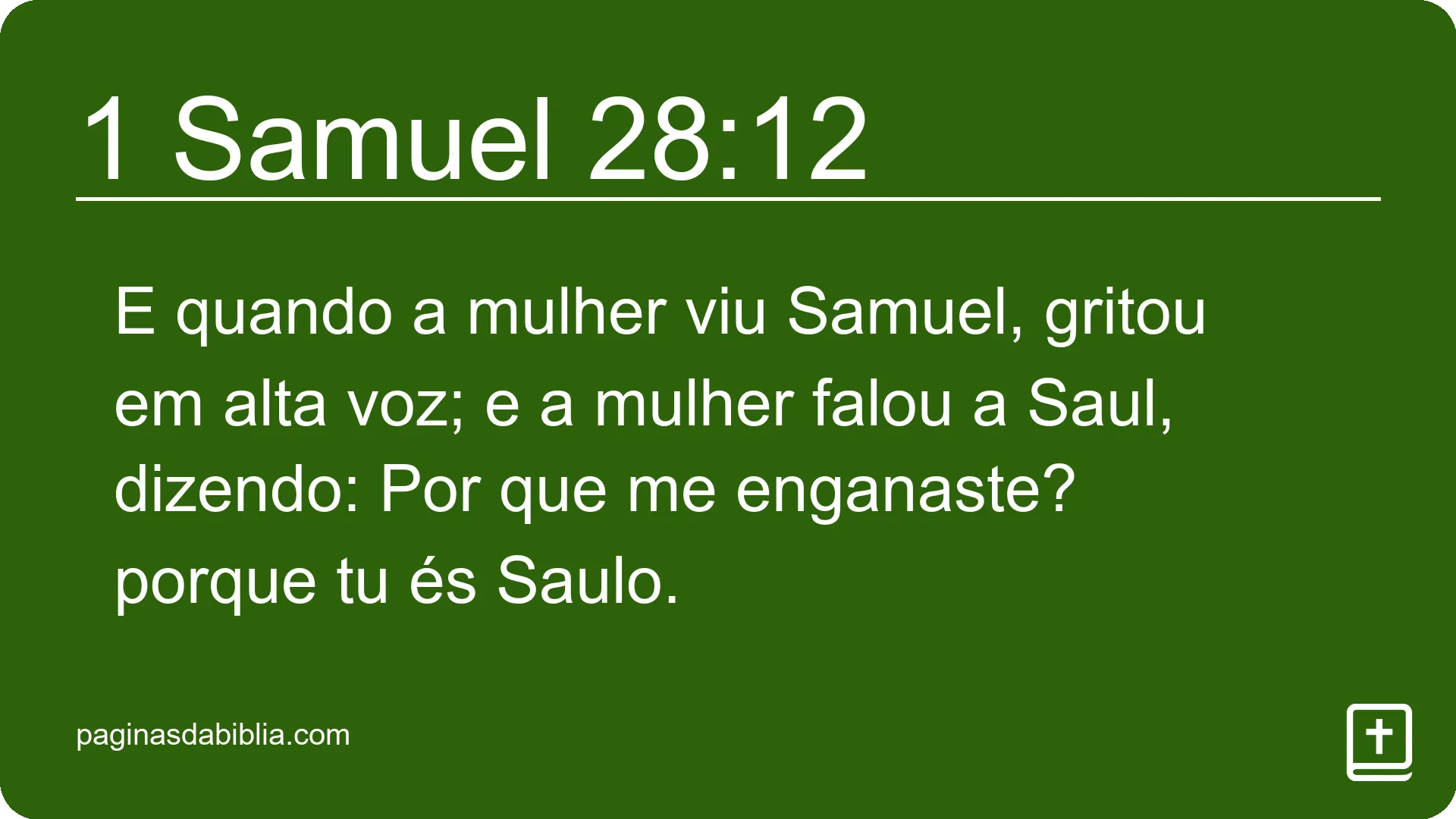 1 Samuel 28:12