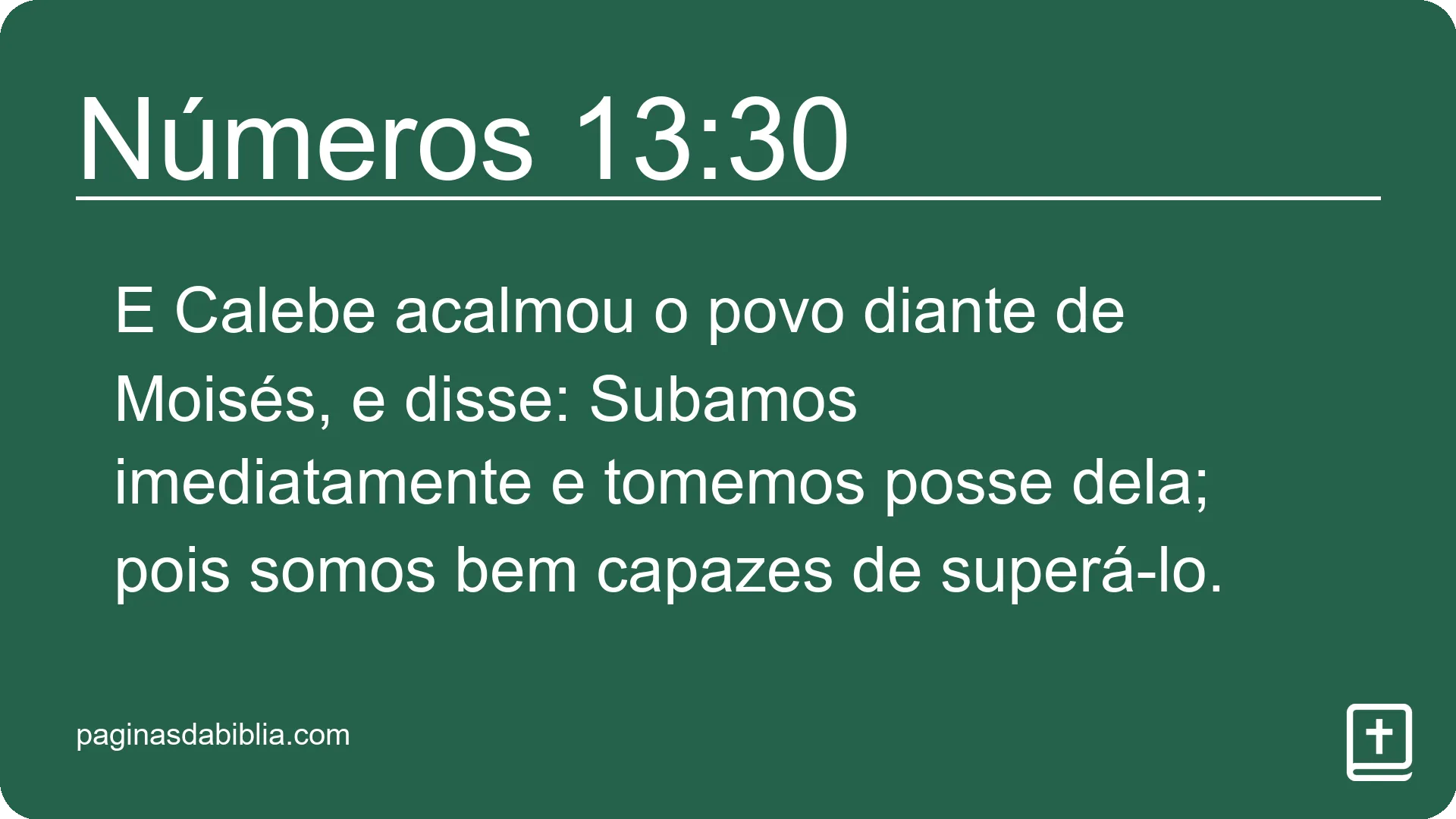 Números 13:30