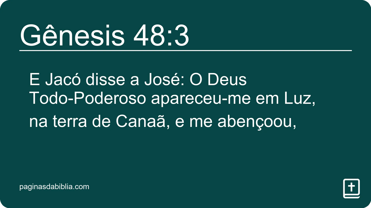 Gênesis 48:3