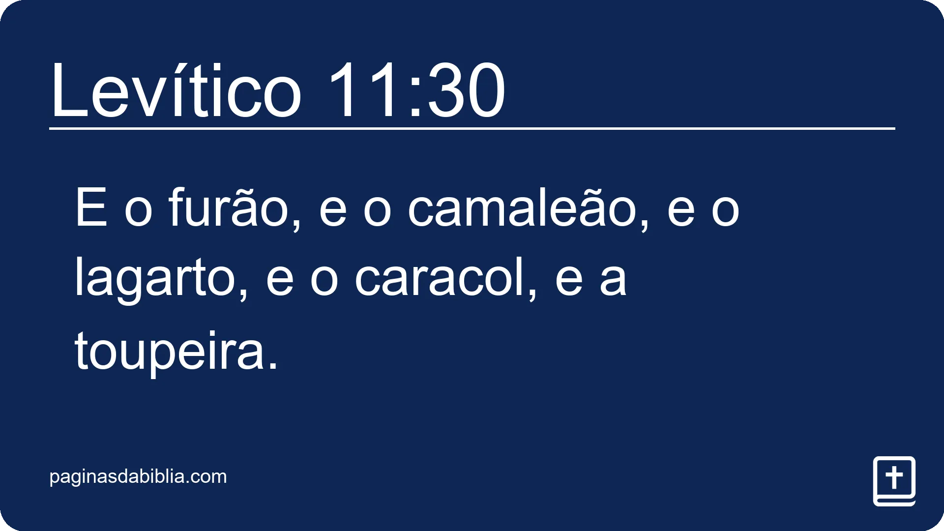 Levítico 11:30