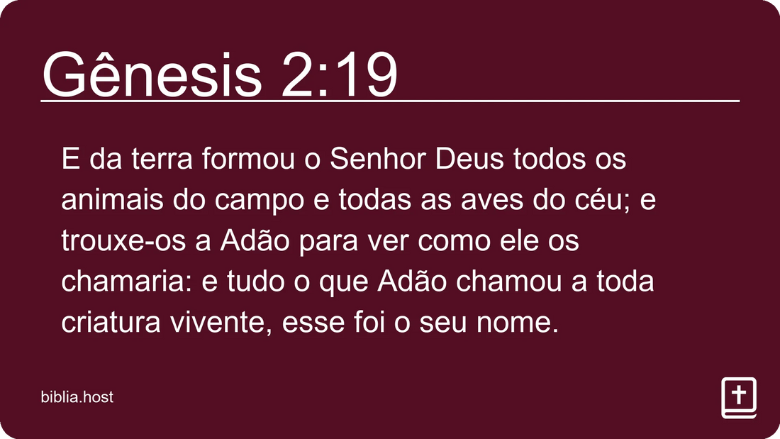 Gênesis 2:19