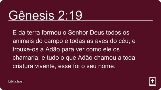 Gênesis 2:19