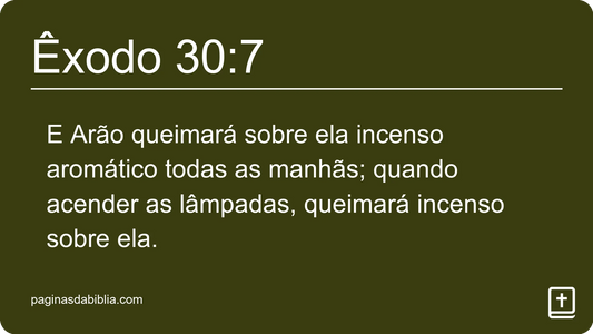 Êxodo 30:7